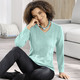 Basics - Pullover in Strukturmix, in Größe 038 bis 054, in Farbe ROYALBLAU – Farbe MINT – Ansicht 2