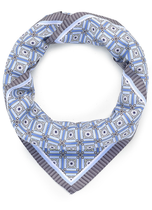 - Nickituch mit Krawattendessin, in Farbe BLEU-ROYALBLAU-BUNT Ansicht 1