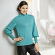 Basics - Pima-Pullover in Feinstrick, in Größe 036 bis 052, in Farbe JADEGRÜN – Farbe JADEGRÜN – Ansicht 1