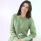 Basics - Pullover in Strukturmix – Farbe LINDGRÜN – Ansicht 2 Basics - Pullover in Strukturmix, in Größe 036 bis 052, in Farbe PETROL – Farbe LINDGRÜN – Ansicht 2