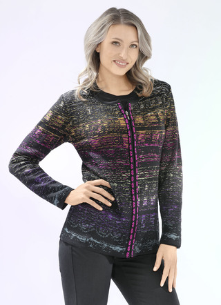 Strickjacke in Jacquard-Dessin