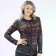 Strickjacken - Strickjacke in Jacquard-Dessin – Farbe SCHWARZ-MULTICOLOR – Ansicht 1 Strickjacken - Strickjacke in Jacquard-Dessin, in Größe 038 bis 054, in Farbe SCHWARZ-MULTICOLOR – Farbe SCHWARZ-MULTICOLOR – Ansicht 1
