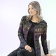 Strickjacken - Strickjacke in Jacquard-Dessin – Farbe SCHWARZ-MULTICOLOR – Ansicht 2 Strickjacken - Strickjacke in Jacquard-Dessin, in Größe 038 bis 054, in Farbe SCHWARZ-MULTICOLOR – Farbe SCHWARZ-MULTICOLOR – Ansicht 2