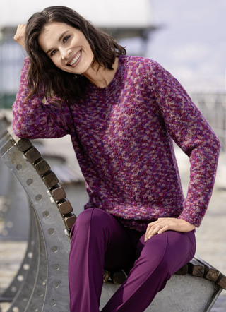 Pullover aus hochwertigem Bouclégarn
