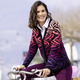 Strickjacken - Strickjacke in Jacquard-Dessin – Farbe SCHWARZ-LILA-MULTICOLOR – Ansicht 1 Strickjacken - Strickjacke in Jacquard-Dessin, in Größe 038 bis 054, in Farbe SCHWARZ-LILA-MULTICOLOR – Farbe SCHWARZ-LILA-MULTICOLOR – Ansicht 1