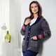 Strickjacken - Strickjacke im Mustermix – Farbe MARINE-ROT-CREME – Ansicht 1 Strickjacken - Strickjacke im Mustermix, in Größe 038 bis 054, in Farbe MARINE-ROT-CREME – Farbe MARINE-ROT-CREME – Ansicht 1