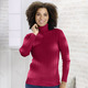 Basics - Pullover mit streckender Struktur, in Größe 036 bis 052, in Farbe HELLBLAU – Farbe ROT – Ansicht 1