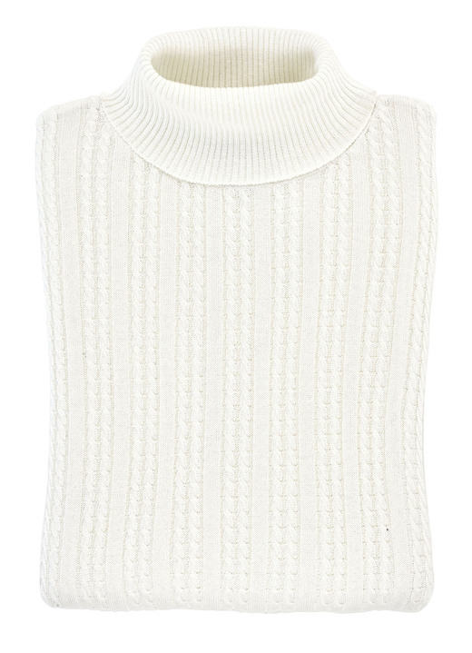 Basics - Pullover mit streckender Struktur, in Größe 036 bis 052, in Farbe HELLBLAU Ansicht 8