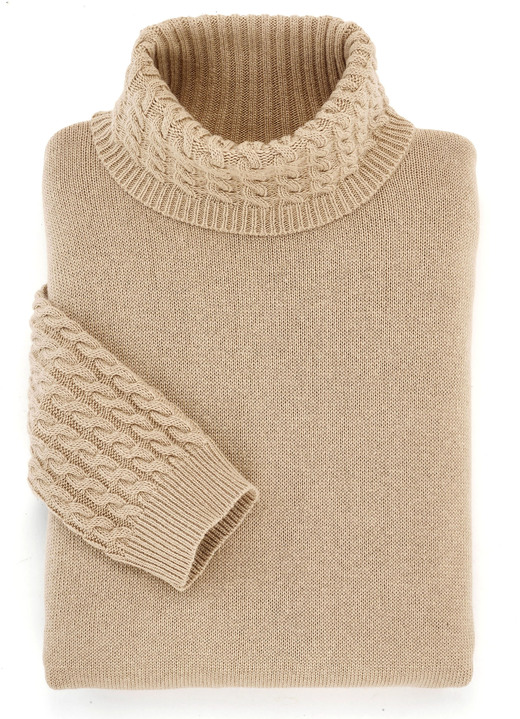 Basics - Pullover mit Kaschmir  Ansicht 2 Basics - Pullover mit Kaschmir , in Größe 038 bis 052, in Farbe SAND Ansicht 2