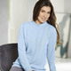Basics - Pullover in sehr weicher Qualität, in Größe 038 bis 052, in Farbe BLEU – Farbe BLEU – Ansicht 1