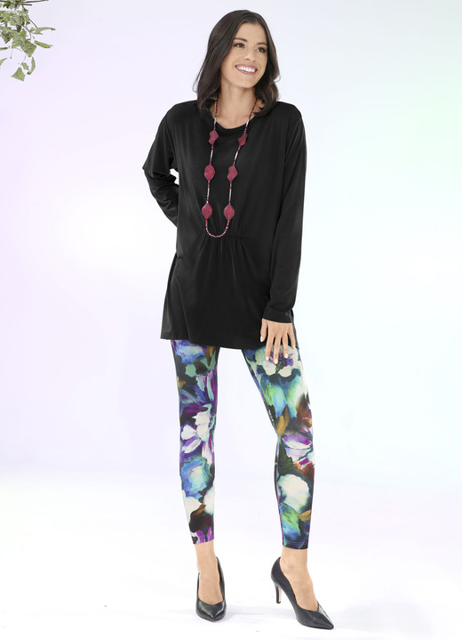 Shirts - Longshirt mit Raffung in 3 Farben Ansicht 6 Shirts - Longshirt mit Raffung in 3 Farben, in Größe 034 bis 052, in Farbe FUCHSIA Ansicht 6