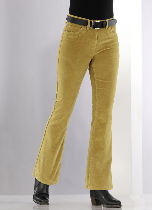 Hosen - Cordhose in trendiger Bootcut-Form Ansicht 3 Hosen - Cordhose in trendiger Bootcut-Form, in Größe 017 bis 050, in Farbe MESSING Ansicht 3