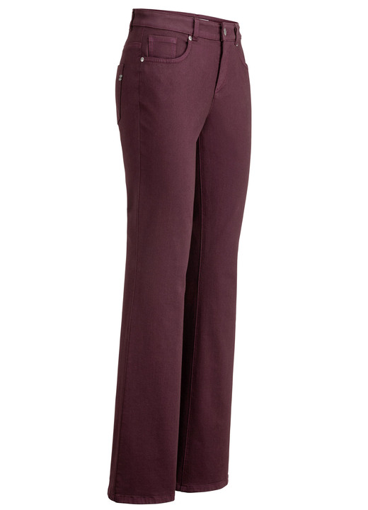 Ascari - Magic-Jeans mit modisch weiterem Beinverlauf Ascari - Magic-Jeans mit modisch weiterem Beinverlauf, in Größe 017 bis 088, in Farbe BORDEAUX
