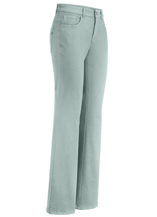 Ascari - Magic-Jeans mit modisch weiterem Beinverlauf Ascari - Magic-Jeans mit modisch weiterem Beinverlauf, in Größe 017 bis 088, in Farbe SALBEI
