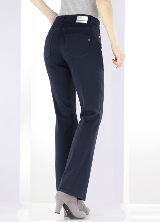 Ascari - Magic-Jeans mit modisch weiterem Beinverlauf Ansicht 20 Ascari - Magic-Jeans mit modisch weiterem Beinverlauf, in Größe 017 bis 088, in Farbe JEANSBLAU Ansicht 20