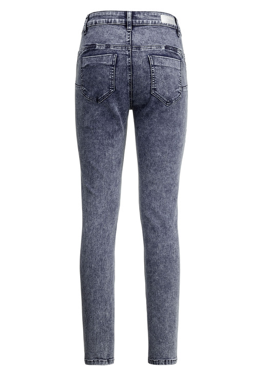 Jeans - Knöchellange, figurformende Jeans Ansicht 2 Jeans - Knöchellange, figurformende Jeans, in Größe 017 bis 050, in Farbe JEANSBLAU Ansicht 2