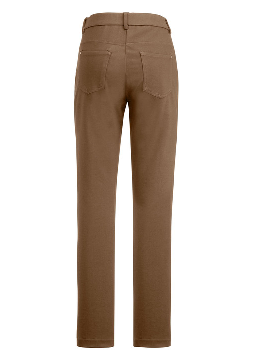 Hosen mit Knopf- und Reißverschluss - Hose mit sportivem Chic Ansicht 2 Hosen mit Knopf- und Reißverschluss - Hose mit sportivem Chic, in Größe 017 bis 092, in Farbe COGNAC Ansicht 2