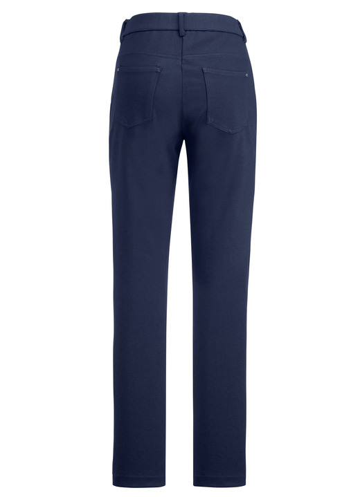 Hosen mit Knopf- und Reißverschluss - Hose mit sportivem Chic, in Größe 017 bis 092, in Farbe MARINE Ansicht 2
