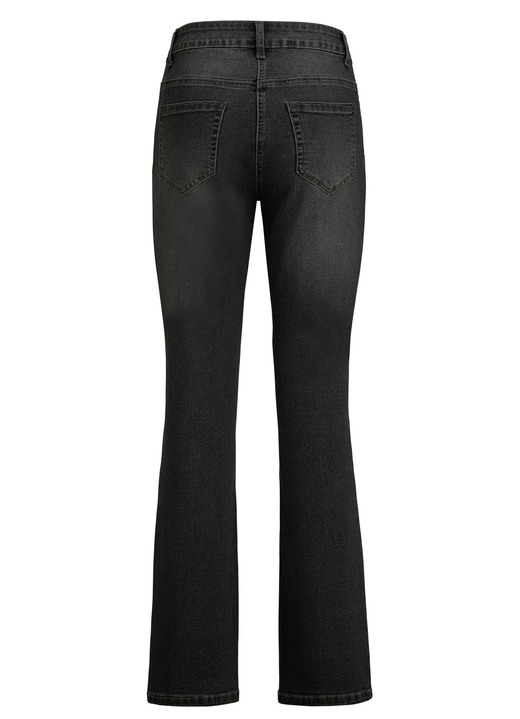 Jeans - Jeans mit leicht ausgestellter Beinweite, in Größe 017 bis 052, in Farbe SCHWARZ Ansicht 2