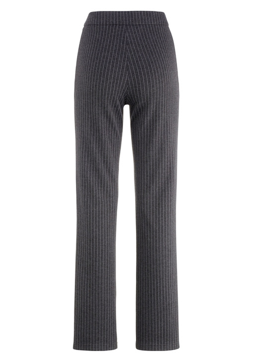 Hosen - Nadelstreifenhose in modischer Weite Ansicht 2 Hosen - Nadelstreifenhose in modischer Weite, in Größe 018 bis 052, in Farbe ANTHRAZIT-HELLGRAU Ansicht 2