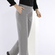 Damenmode - Hose in modischer Weite – Farbe HELLGRAU MEL. – Ansicht 3 Damenmode - Hose in modischer Weite, in Größe 018 bis 092, in Farbe CAMEL – Farbe HELLGRAU MEL. – Ansicht 3