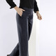 Damenmode - Hose in modischer Weite – Farbe ANTHRAZIT MEL. – Ansicht 3 Damenmode - Hose in modischer Weite, in Größe 018 bis 092, in Farbe CAMEL – Farbe ANTHRAZIT MEL. – Ansicht 3