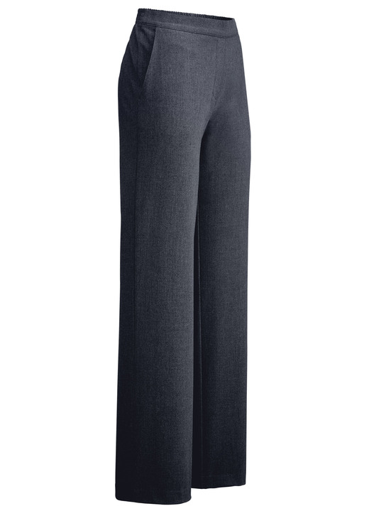 Hosen - Hose in modischer Weite, in Größe 018 bis 092, in Farbe ANTHRAZIT MEL. Ansicht 1