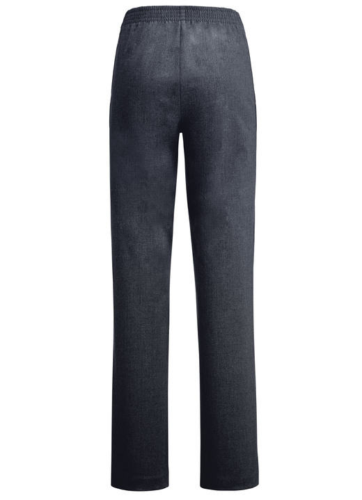 Hosen - Hose in modischer Weite, in Größe 018 bis 092, in Farbe ANTHRAZIT MEL. Ansicht 2