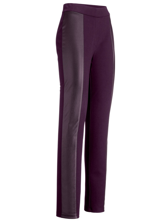 Hosen - Hose im angesagten Materialmix, in Größe 018 bis 054, in Farbe SCHWARZ Ansicht 8