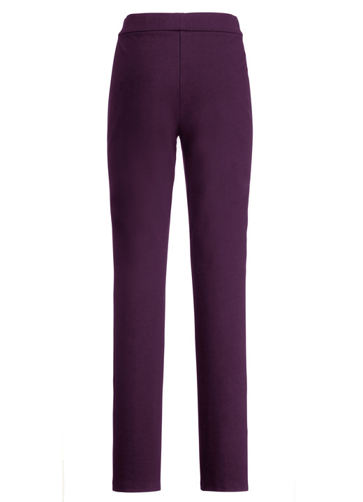 Hosen - Hose im angesagten Materialmix, in Größe 018 bis 054, in Farbe SCHWARZ Ansicht 9