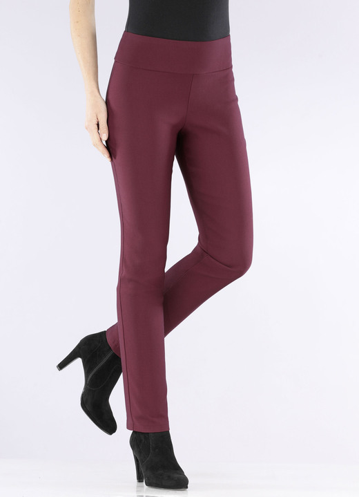 Hosen - Hose mit angenehm wärmender Innenseite, in Größe 017 bis 052, in Farbe BORDEAUX Ansicht 3