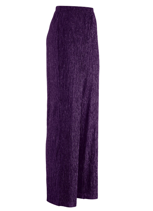 Damenmode - Edel schimmernde Hose, in Größe 018 bis 056, in Farbe BEERE Ansicht 1