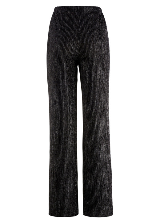 Hosen in Schlupfform - Edel schimmernde Hose Ansicht 2 Hosen in Schlupfform - Edel schimmernde Hose, in Größe 018 bis 056, in Farbe SCHWARZ Ansicht 2