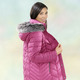 Winterjacken - Jacke mit abnehmbarer Kapuze – Farbe FUCHSIA – Ansicht 3 Winterjacken - Jacke mit abnehmbarer Kapuze, in Größe 034 bis 052, in Farbe SCHWARZ – Farbe FUCHSIA – Ansicht 3