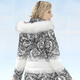 Winterjacken - Jacke mit abnehmbarer Kapuze – Farbe ECRU-SCHWARZ – Ansicht 1 Winterjacken - Jacke mit abnehmbarer Kapuze, in Größe 036 bis 052, in Farbe ECRU-SCHWARZ – Farbe ECRU-SCHWARZ – Ansicht 1