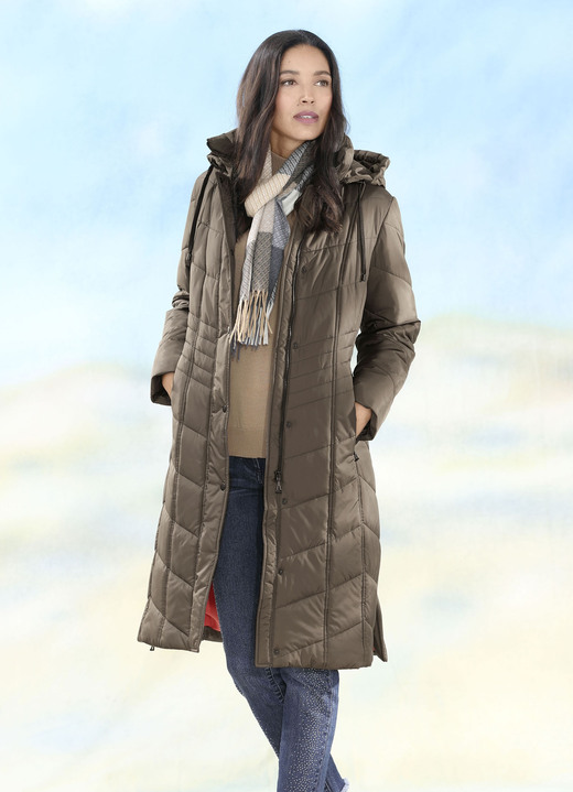 Wintermäntel - Mantel mit Reißverschluss-Seitenschlitzen Ansicht 4 Wintermäntel - Mantel mit Reißverschluss-Seitenschlitzen, in Größe 038 bis 056, in Farbe KAFFEEBRAUN Ansicht 4