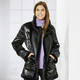 Jacken & Mäntel - Jacke im angesagten Materialmix – Farbe SCHWARZ – Ansicht 3 Jacken & Mäntel - Jacke im angesagten Materialmix, in Größe 034 bis 052, in Farbe SCHWARZ – Farbe SCHWARZ – Ansicht 3