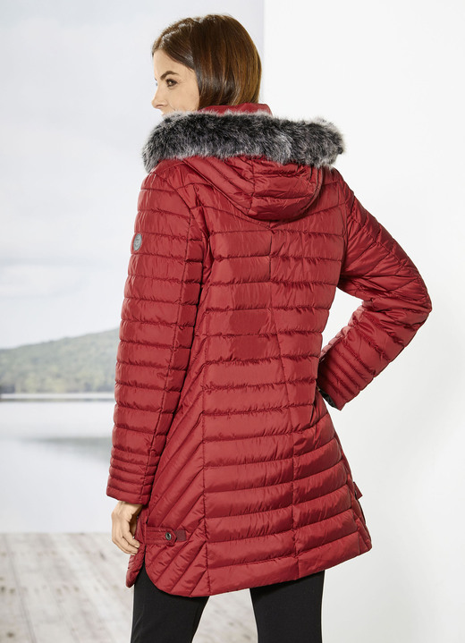 Jacken & Mäntel - Kurzmantel in 2 Farben, in Größe 036 bis 054, in Farbe GRANATROT Ansicht 3