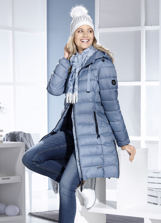 - Funktions-Kurzmantel mit Reißverschlusstaschen, in Größe 036 bis 050, in Farbe STAHLBLAU Ansicht 3