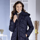 Lang - Funktions-Longjacke mit dekorativem Fantasiedessin – Farbe DUNKELBLAU – Ansicht 2 Lang - Funktions-Longjacke mit dekorativem Fantasiedessin, in Größe 020 bis 060, in Farbe DUNKELBLAU – Farbe DUNKELBLAU – Ansicht 2
