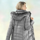 Winterjacken - Jacke mit abnehmbarer Kapuze – Farbe STEINGRAU – Ansicht 2 Winterjacken - Jacke mit abnehmbarer Kapuze, in Größe 036 bis 052, in Farbe KÜRBIS – Farbe STEINGRAU – Ansicht 2