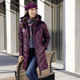Wintermäntel - Kurzmantel mit Seitenschlitzen – Farbe MARSALA – Ansicht 2 Wintermäntel - Kurzmantel mit Seitenschlitzen, in Größe 038 bis 060, in Farbe NAVY – Farbe MARSALA – Ansicht 2