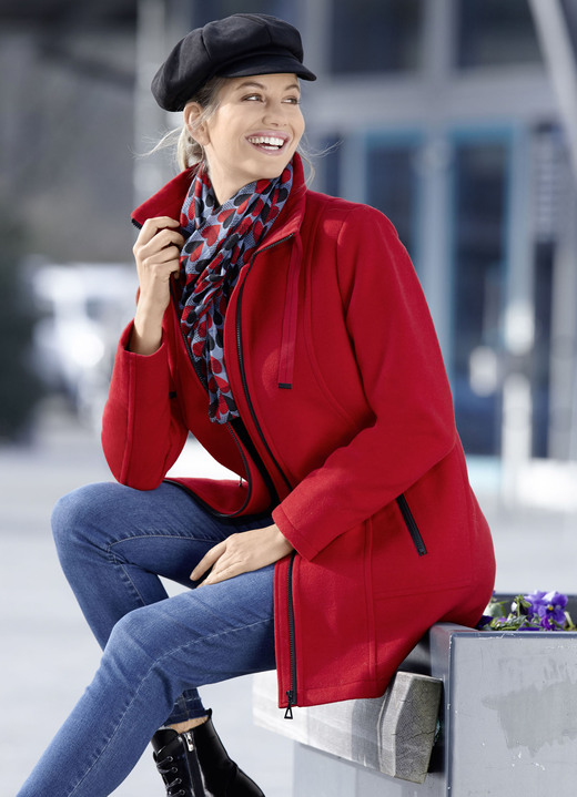 Wolljacken - Longjacke auch in Schwarz Ansicht 2 Wolljacken - Longjacke auch in Schwarz, in Größe 019 bis 054, in Farbe SCHWARZ Ansicht 2