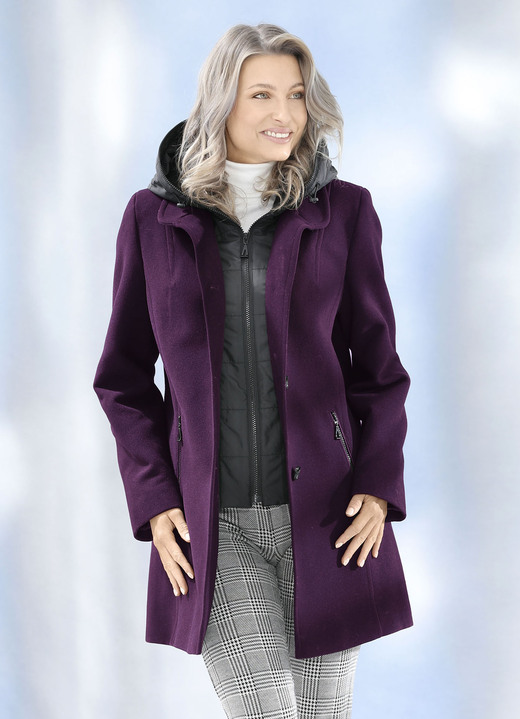 Damenmode - Jacke in 2 Farben, in Größe 036 bis 052, in Farbe PFLAUME Ansicht 1