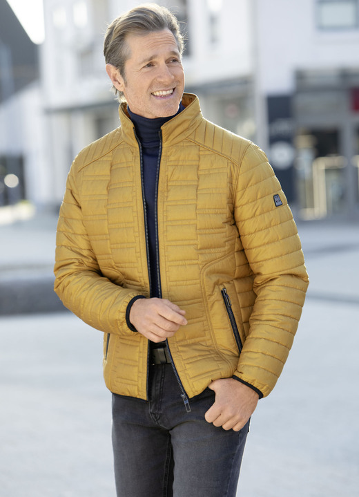 - Steppblouson von „Gate One“ in 4 Farben, in Größe 048 bis 064, in Farbe CURRY Ansicht 2