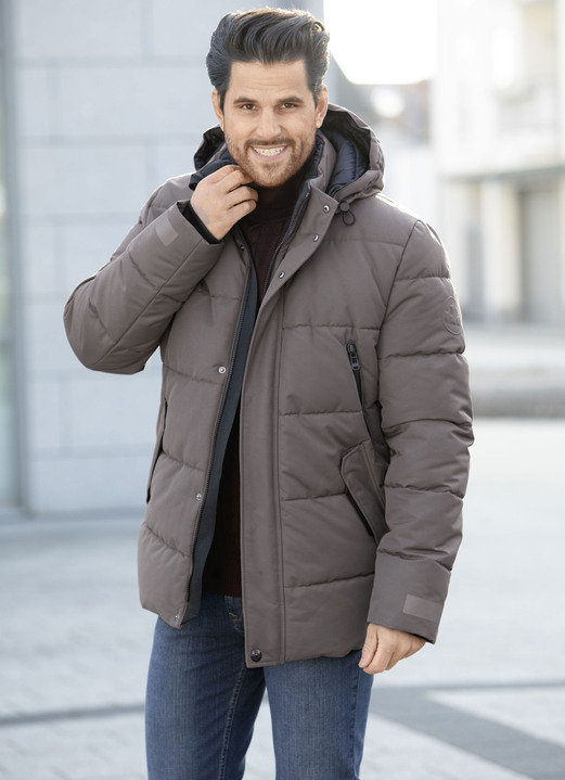 Jacken - Steppjacke von „New Canadian“, in Größe 024 bis 062, in Farbe SCHLAMM Ansicht 1