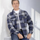 Jacken & Mäntel - Hemdjacke mit Knopfleiste – Farbe GRAU-ROYALBLAU – Ansicht 1 Jacken & Mäntel - Hemdjacke mit Knopfleiste, in Größe 048 bis 060, in Farbe GRAU-ROYALBLAU – Farbe GRAU-ROYALBLAU – Ansicht 1