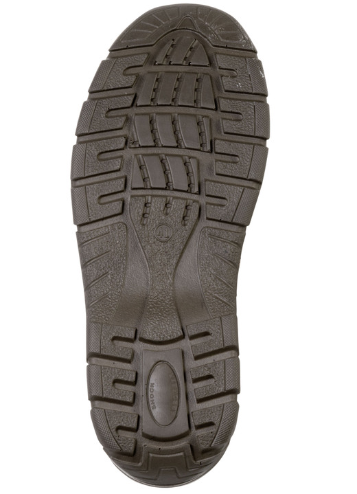 Stiefeletten - Schnür-Boot aus Nubukleder, in Größe 040 bis 046, in Farbe MARINE-TAUPE Ansicht 6