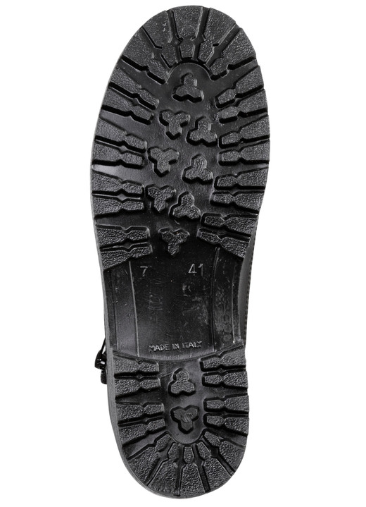 Stiefeletten - Stiefelette aus Synthetikmaterial, in Größe 040 bis 046, in Farbe SCHWARZ Ansicht 4