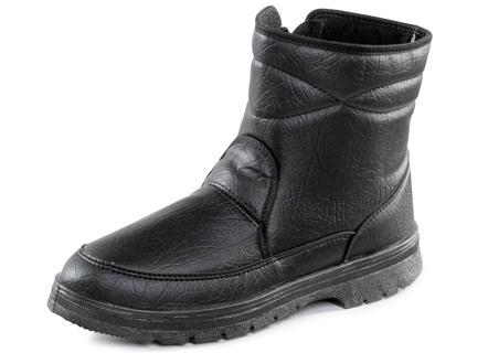 Stiefelette mit Knitter-Struktur